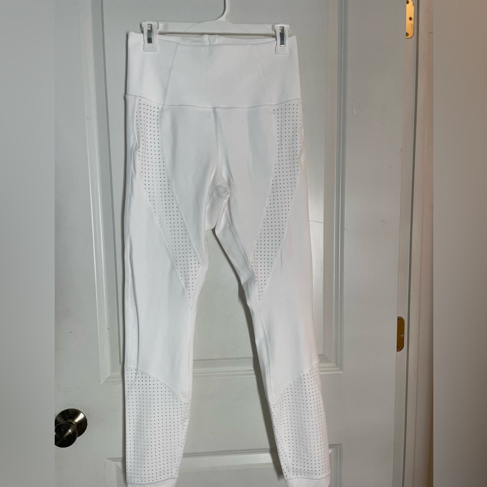 Lululemon White Mesh Leggings